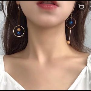 Glass Tassel Ear Clips 【brand new】